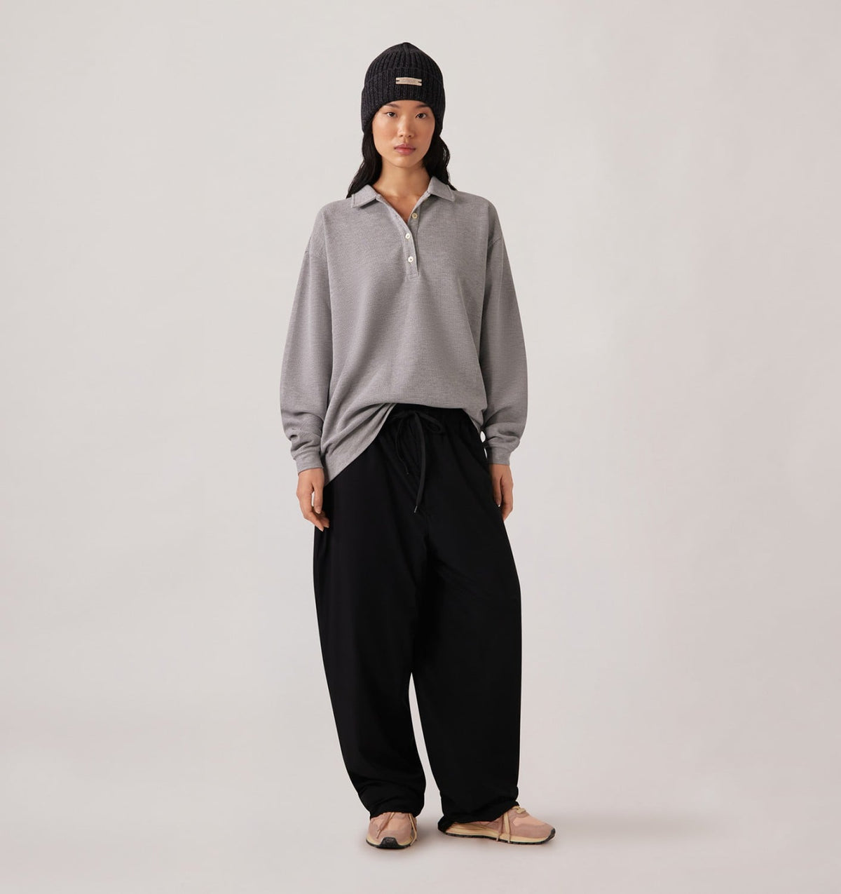 Woman|Man TONAL LOGO NYLON PANTS UNISEX