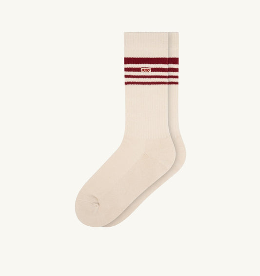 Woman|Man JACQUARD SOCKS WITH LOGO AND STRIPES UNISEX
