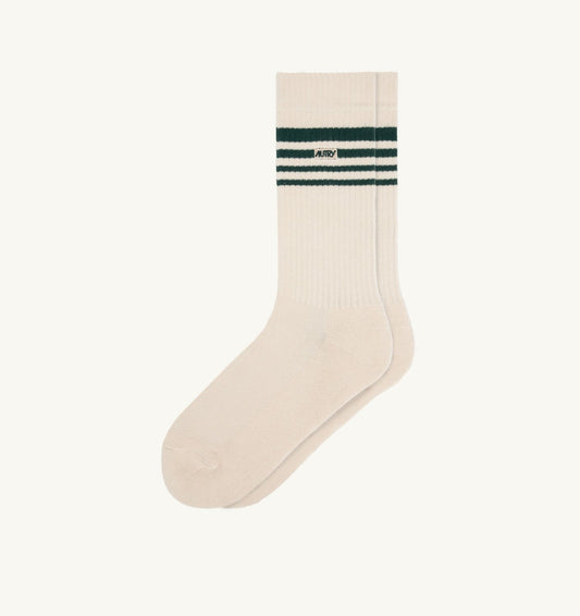 Woman|Man JACQUARD SOCKS WITH LOGO AND STRIPES UNISEX