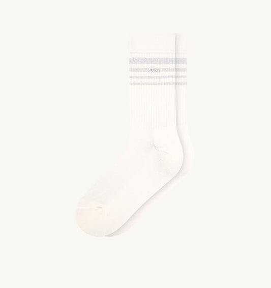 Woman|Man LUREX JACQUARD SOCKS WITH LOGO AND STRIPES UNISEX