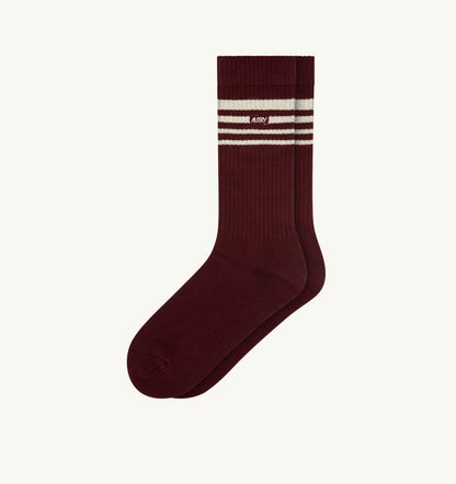 Woman|Man SOCKS WITH EMBROIDERED LOGO AND STRIPES UNISEX