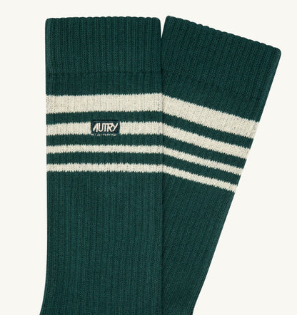 Woman|Man SOCKS WITH EMBROIDERED LOGO AND STRIPES UNISEX