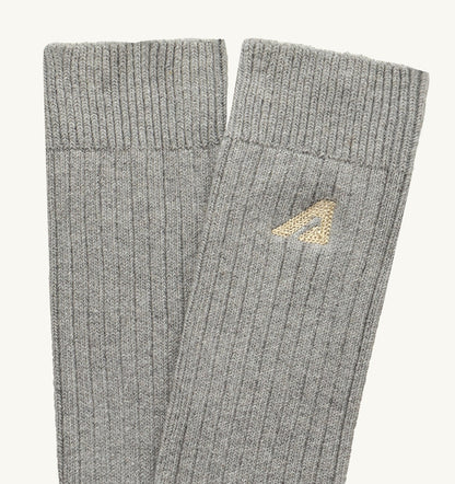 Woman|Man RIBBED EMBROIDERED LOGO SOCK UNISEX