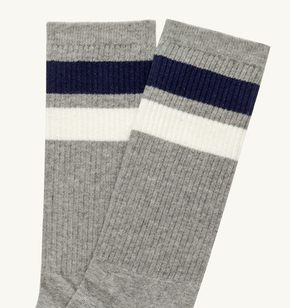 Woman|Man STRIPED JACQUARD LOGO SOCK UNISEX