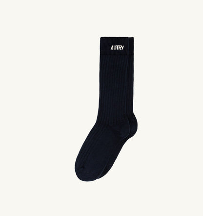 Woman|Man RIBBED SOCKS WITH EMBROIDERED LOGO UNISEX