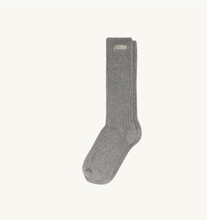 Woman|Man RIBBED SOCKS WITH EMBROIDERED LOGO UNISEX