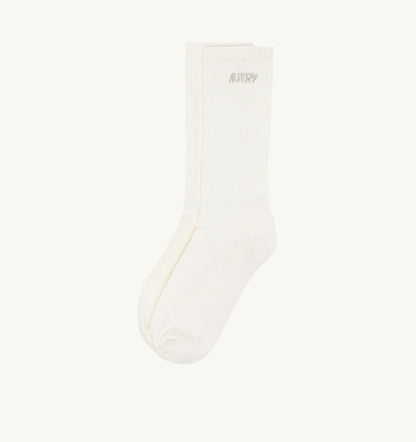 Woman COTTON TERRY SOCKS WITH LUREX LOGO