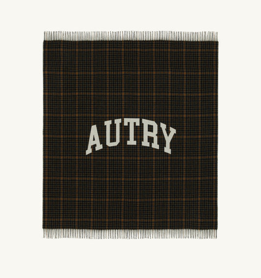 Woman|Man CHECKED BLANKET WITH MAXI LOGO UNISEX