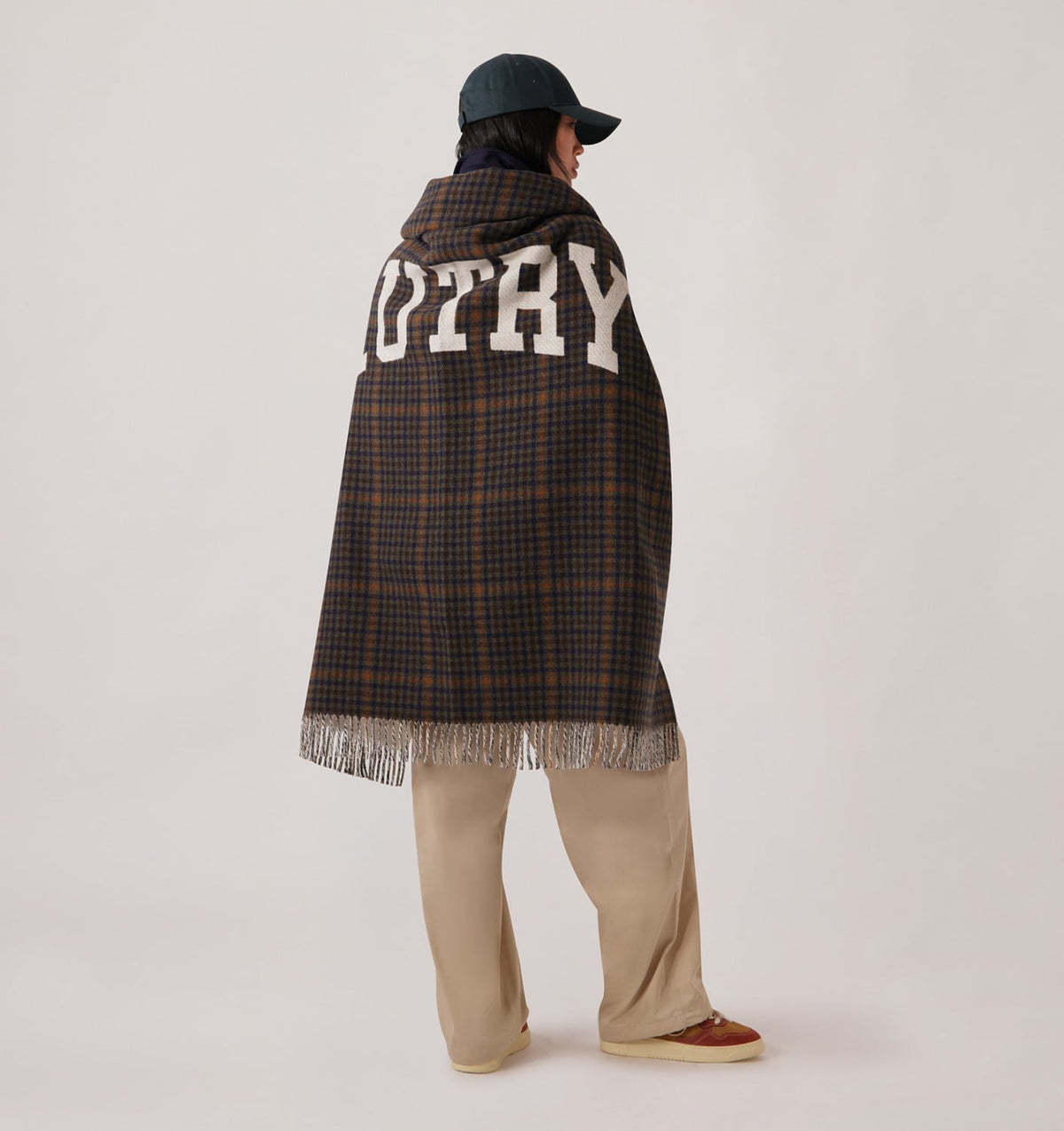 Woman|Man CHECKED BLANKET WITH MAXI LOGO UNISEX