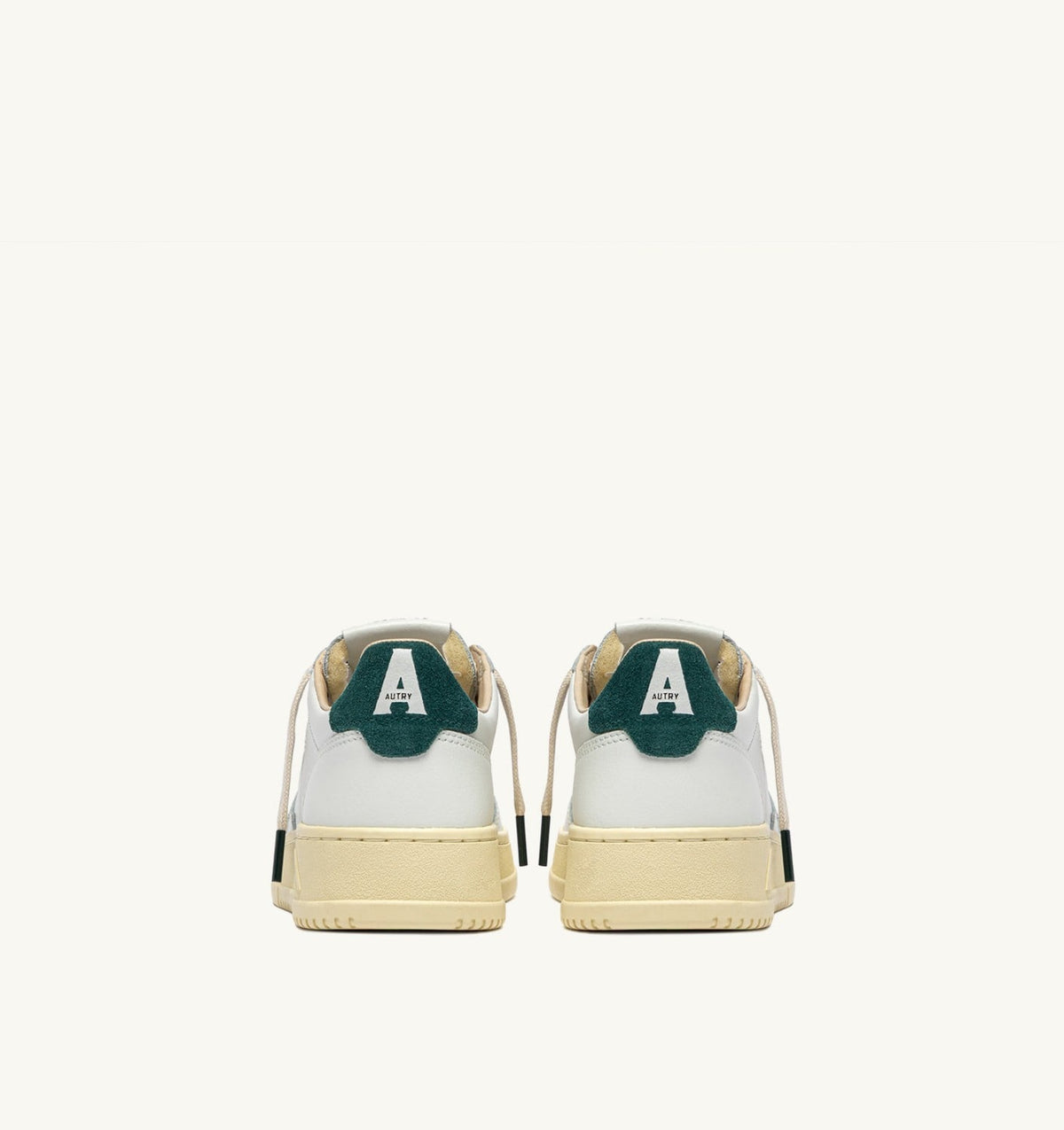 Man MEDALIST LOW SNEAKERS IN WHITE LEATHER AND DARK SEA SUEDE