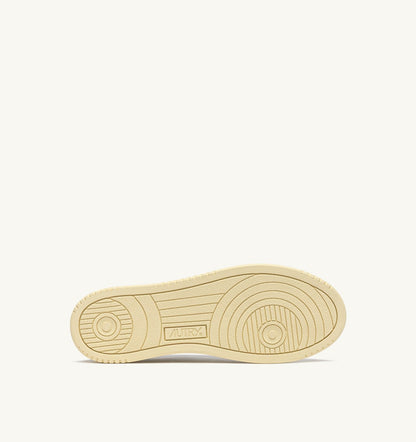 Man MEDALIST LOW SNEAKERS IN WHITE LEATHER AND BLUE DEPTHS SUEDE
