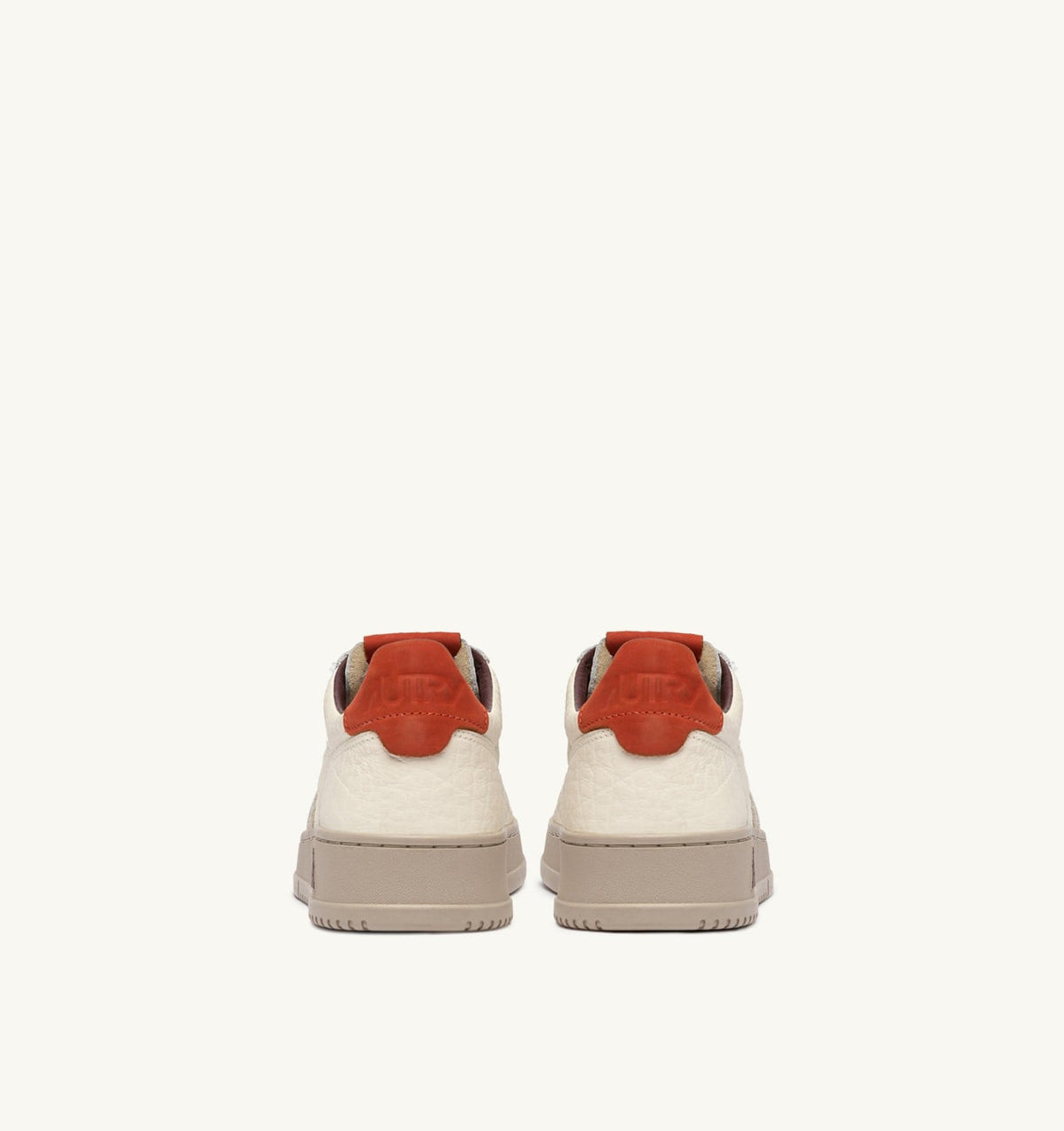 Man MEDALIST LOW SNEAKERS IN SAND AND PUMPKIN LEATHER