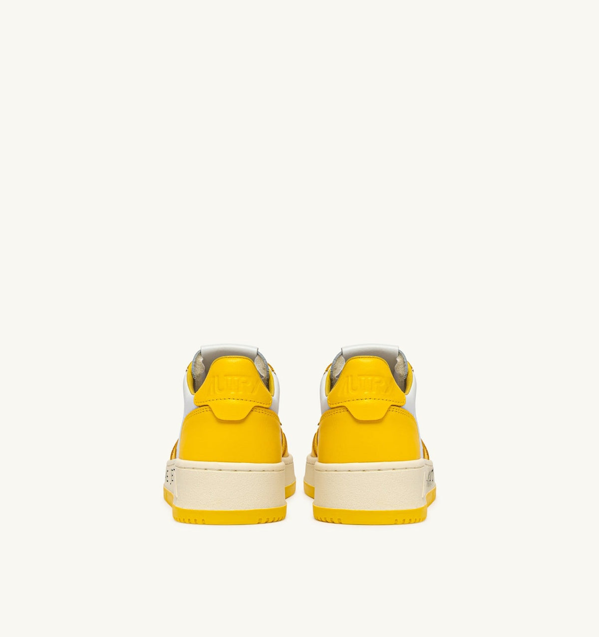 Man MEDALIST LOW SNEAKERS IN WHITE AND SLICKER LEATHER WITH LETTERING