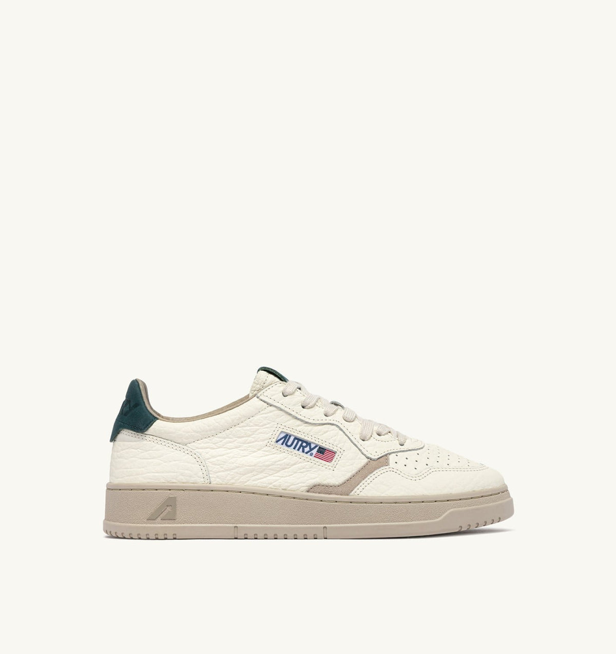Man MEDALIST LOW SNEAKERS IN FEATHER GRAY AND DARK SEA LEATHER