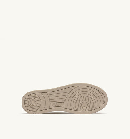 Man MEDALIST LOW SNEAKERS IN FEATHER GRAY AND DARK SEA LEATHER