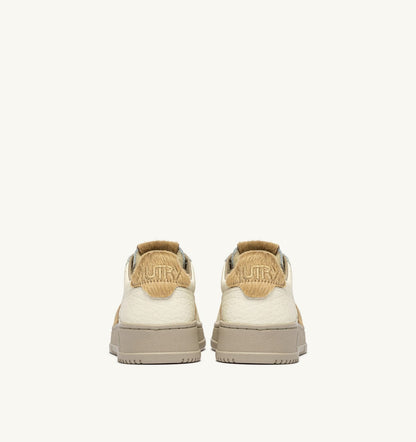 Man MEDALIST LOW SNEAKERS IN SAND LEATHER