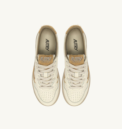 Man MEDALIST LOW SNEAKERS IN SAND LEATHER