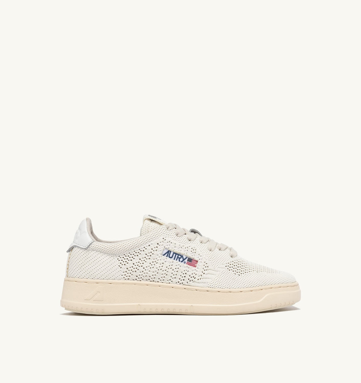 Man MEDALIST EASEKNIT LOW SNEAKERS IN KNIT COLOR IVORY