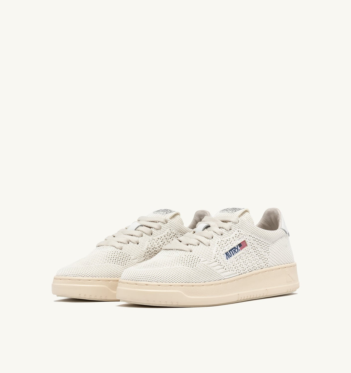 Man MEDALIST EASEKNIT LOW SNEAKERS IN KNIT COLOR IVORY