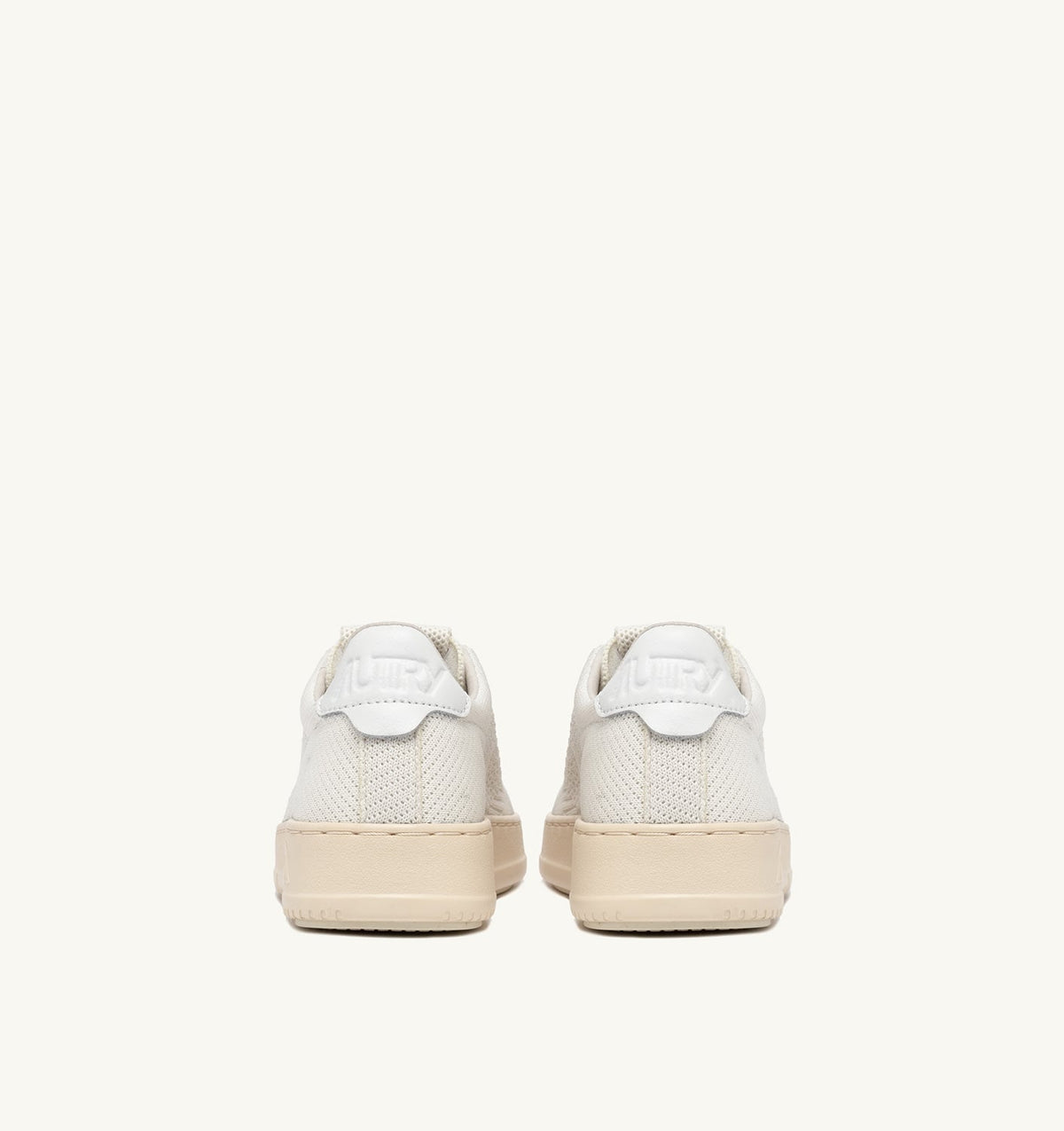 Man MEDALIST EASEKNIT LOW SNEAKERS IN KNIT COLOR IVORY