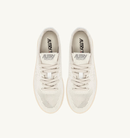 Man MEDALIST EASEKNIT LOW SNEAKERS IN KNIT COLOR IVORY
