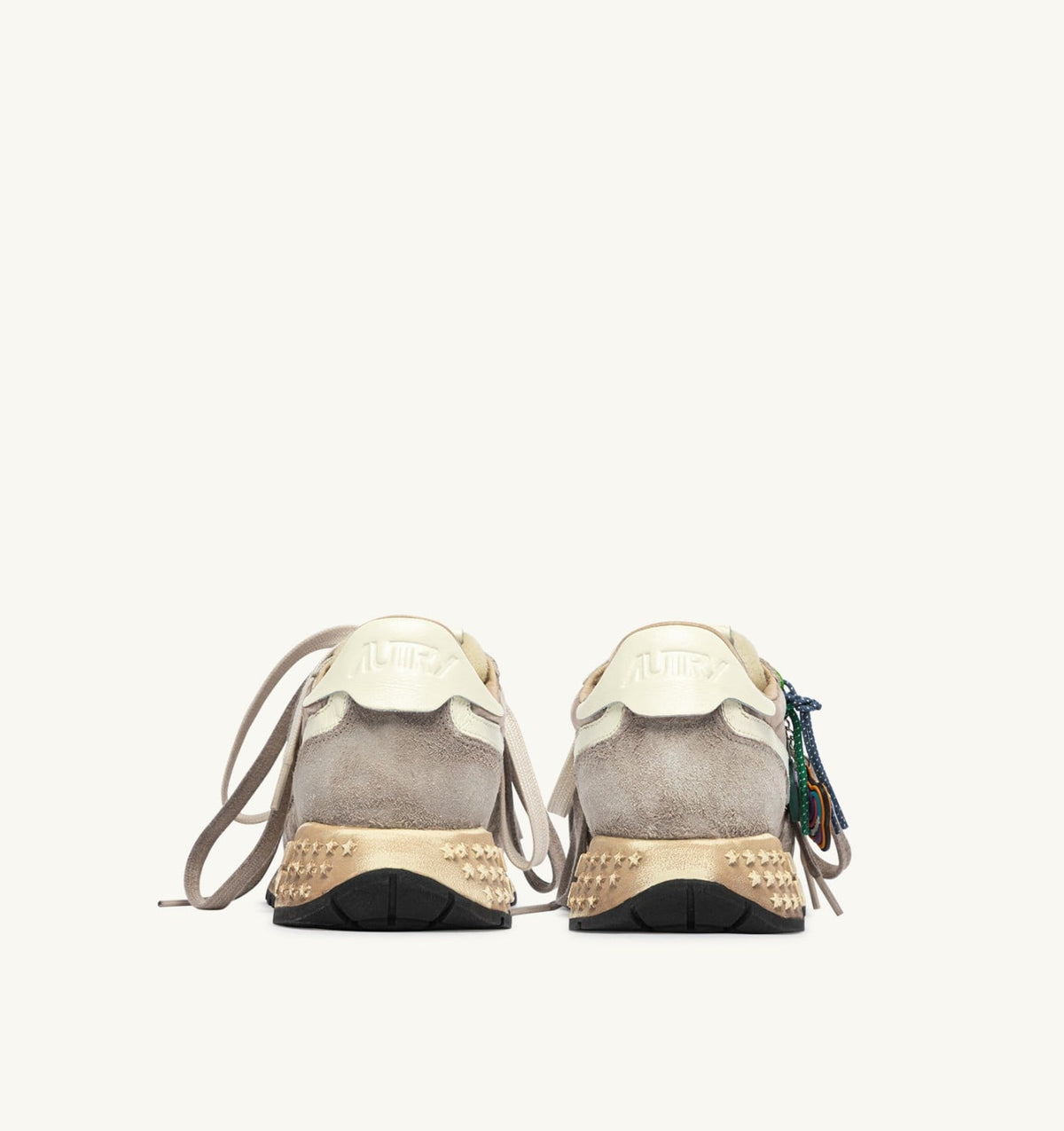 Man REELWIND SUPER VINTAGE SNEAKERS IN WOODSMOKE AND WHITE SUEDE AND NYLON