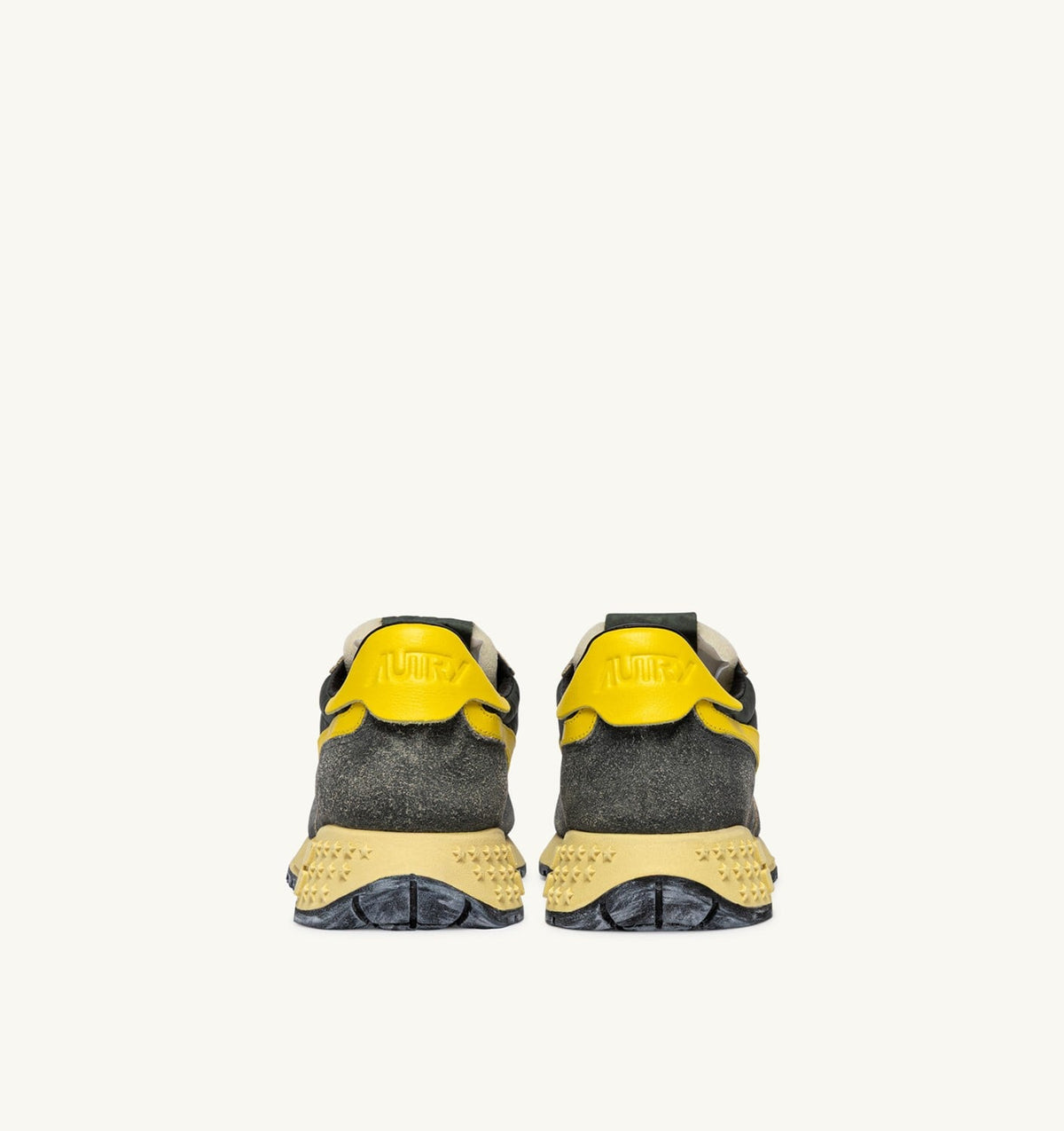 Man REELWIND LOW SNEAKERS IN DEEP GREEN SUGAR AND QUINCE NYLON AND SUEDE