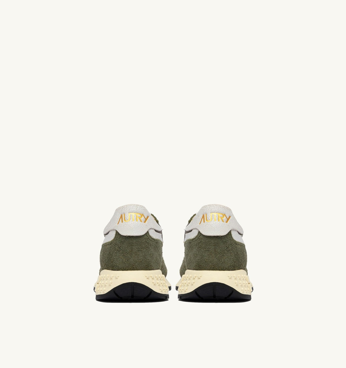 Man REELWIND LOW SNEAKERS IN WHITE AND SAGE NYLON AND SUEDE
