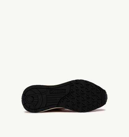 Man REELWIND LOW SNEAKERS IN WHITE AND ORANGE RUST NYLON AND SUEDE