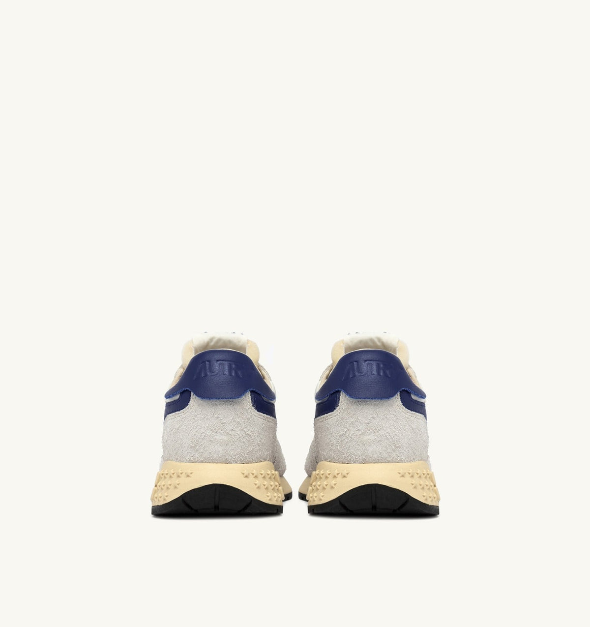Man REELWIND LOW SNEAKERS IN WHITE AND LIMOGES NYLON AND SUEDE