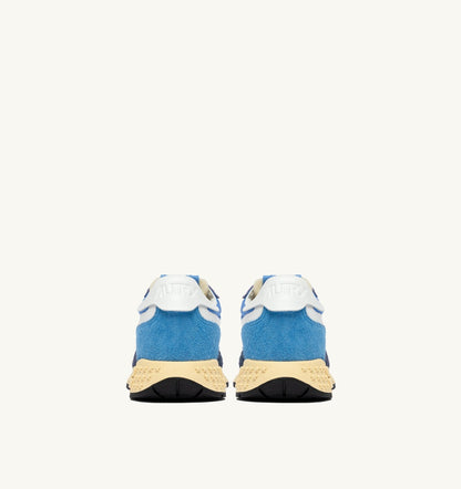Man REELWIND LOW SNEAKERS IN BLUETTE AND DIGITAL BLUE NYLON AND SUEDE