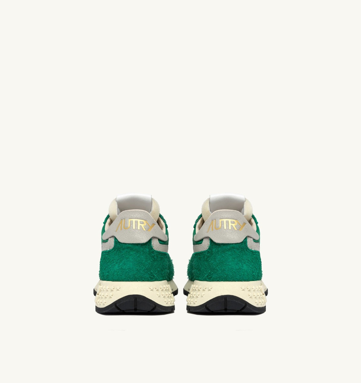 Man REELWIND LOW SNEAKERS IN GREEN NYLON AND SUEDE