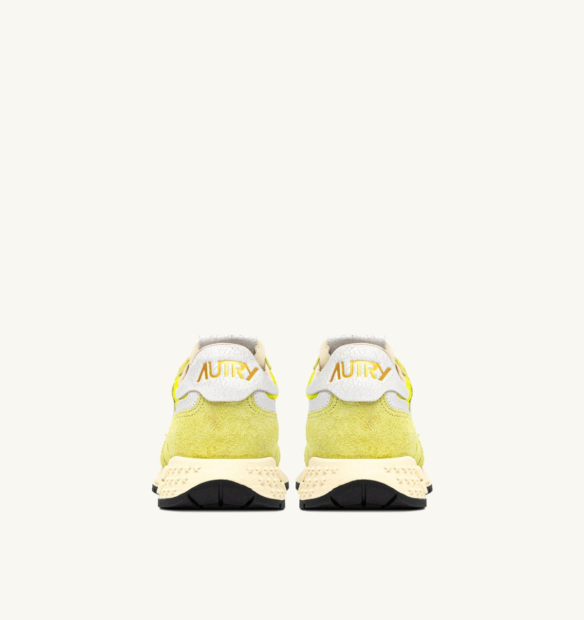 Man REELWIND LOW SNEAKERS IN WHITE AND EVENING PRIMROSE NYLON AND SUEDE