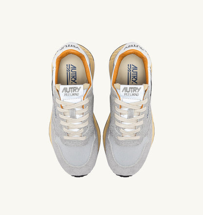 Man REELWIND LOW SNEAKERS IN SAND SUEDE AND REFLECTIVE NYLON