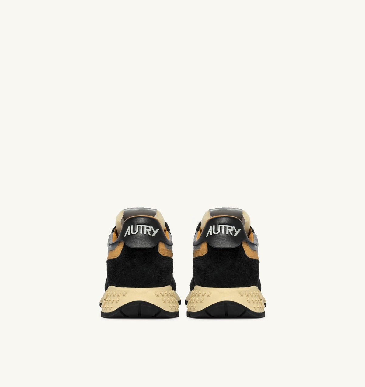 Man REELWIND LOW SNEAKERS IN BLACK SUEDE AND REFLECTIVE NYLON