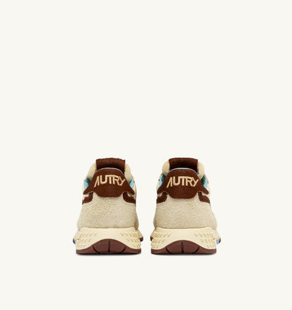 Man REELWIND LOW SNEAKERS IN NYLON AND SUEDE COLOR BROWN AND NUT