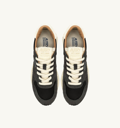 Man REELWIND LOW SNEAKERS IN NYLON AND SUEDE COLOR PEAT AND NUT