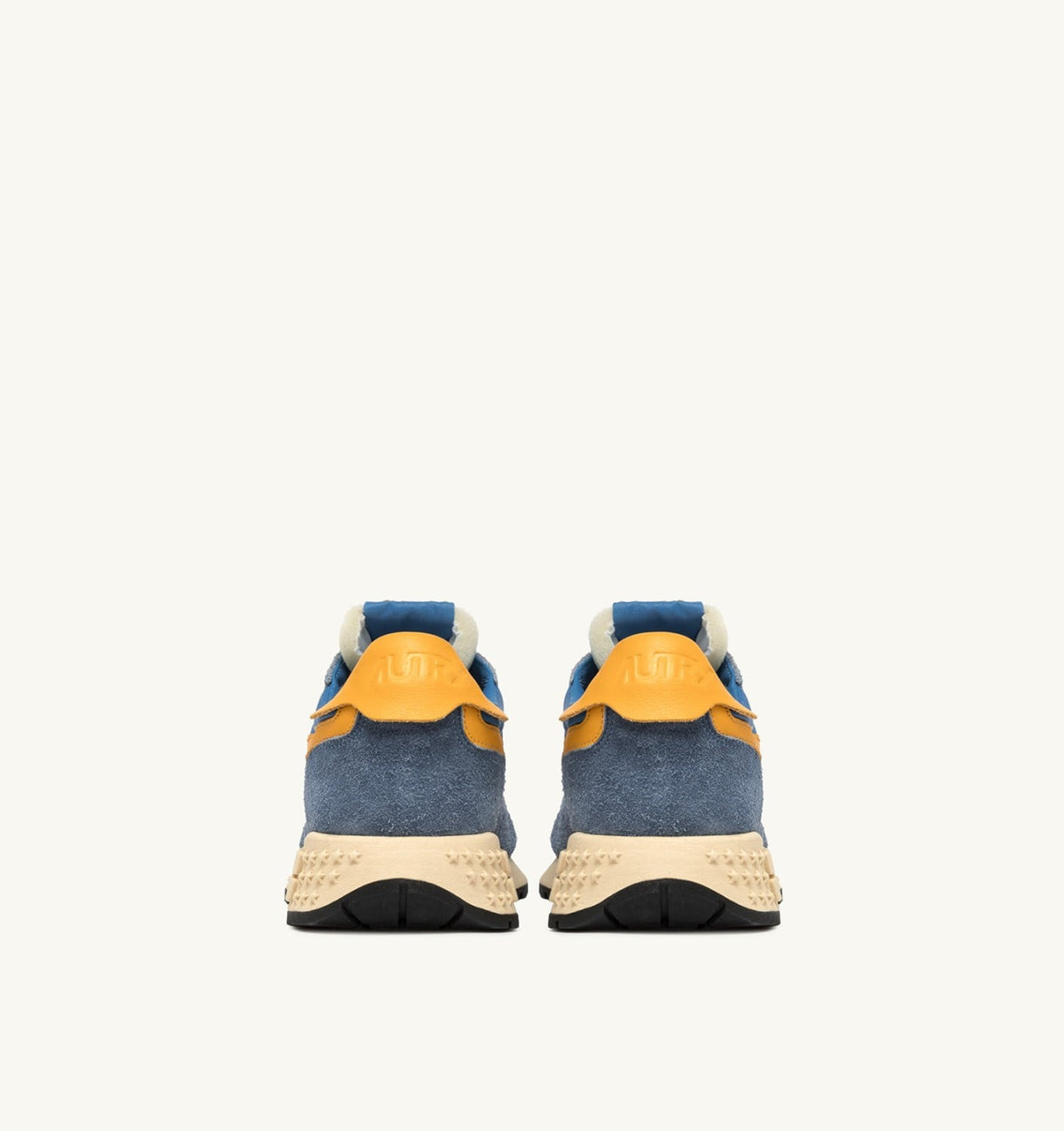 Man REELWIND LOW SNEAKERS IN CENBLE AND GOLD FUSION NYLON AND SUEDE