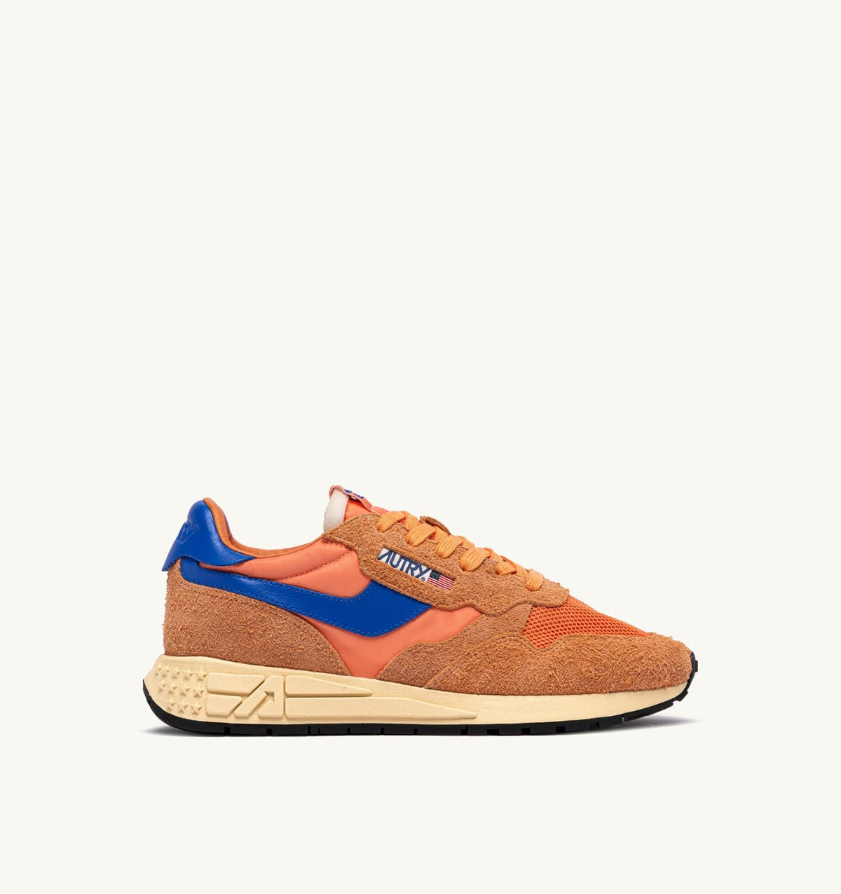 Man REELWIND LOW SNEAKERS IN CANOVA AND STRONG BLUE NYLON AND SUEDE