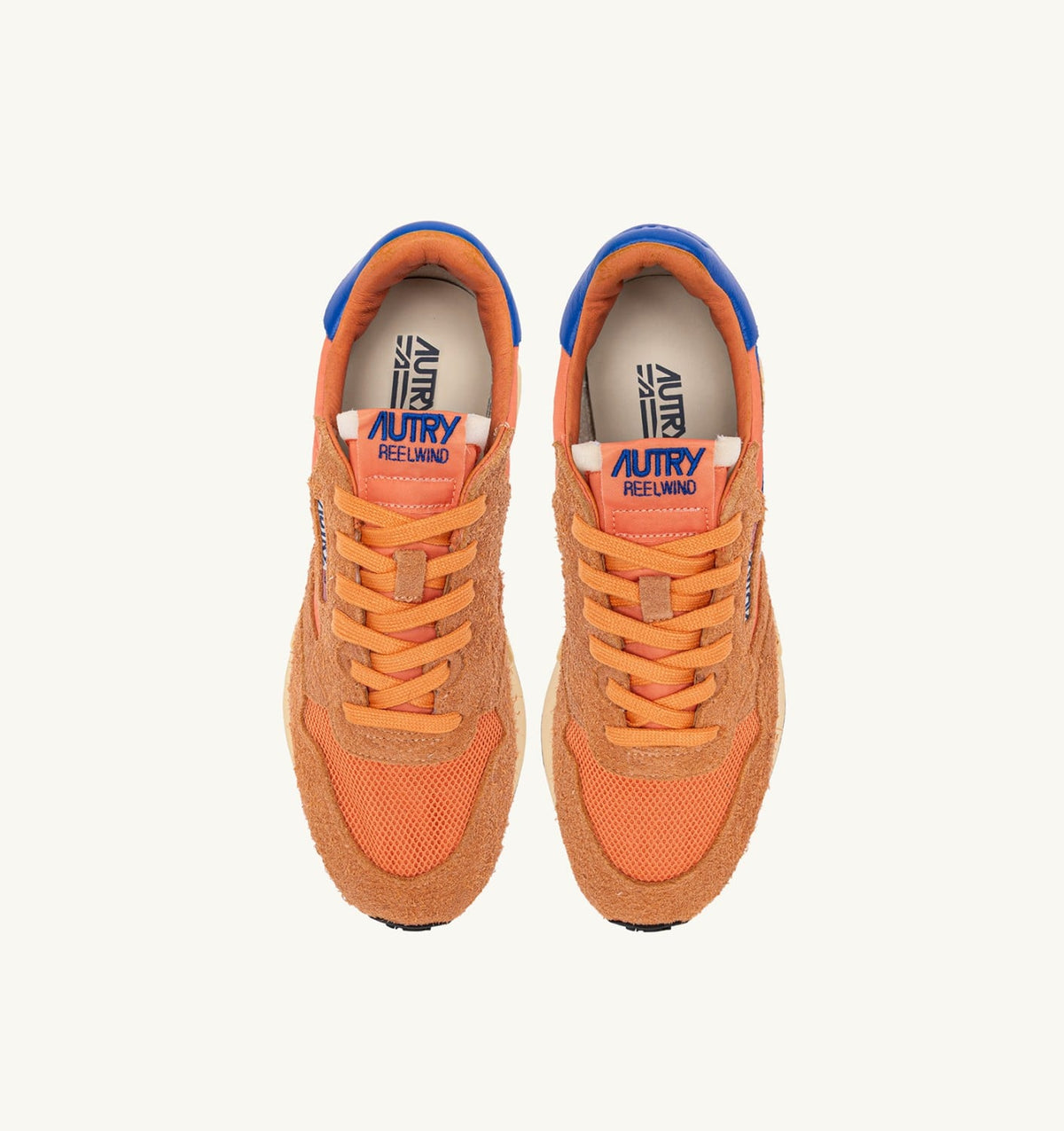 Man REELWIND LOW SNEAKERS IN CANOVA AND STRONG BLUE NYLON AND SUEDE