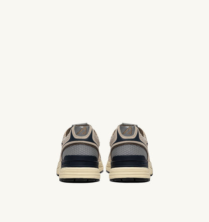 Man HYPERWAY SNEAKERS IN SAND AND SPA BLUE SUEDE AND MESH