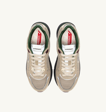 Man HYPERWAY SNEAKERS IN BISCUIT AND AFTERGLOW SUEDE AND MESH
