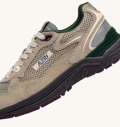Man HYPERWAY SNEAKERS IN BISCUIT AND AFTERGLOW SUEDE AND MESH