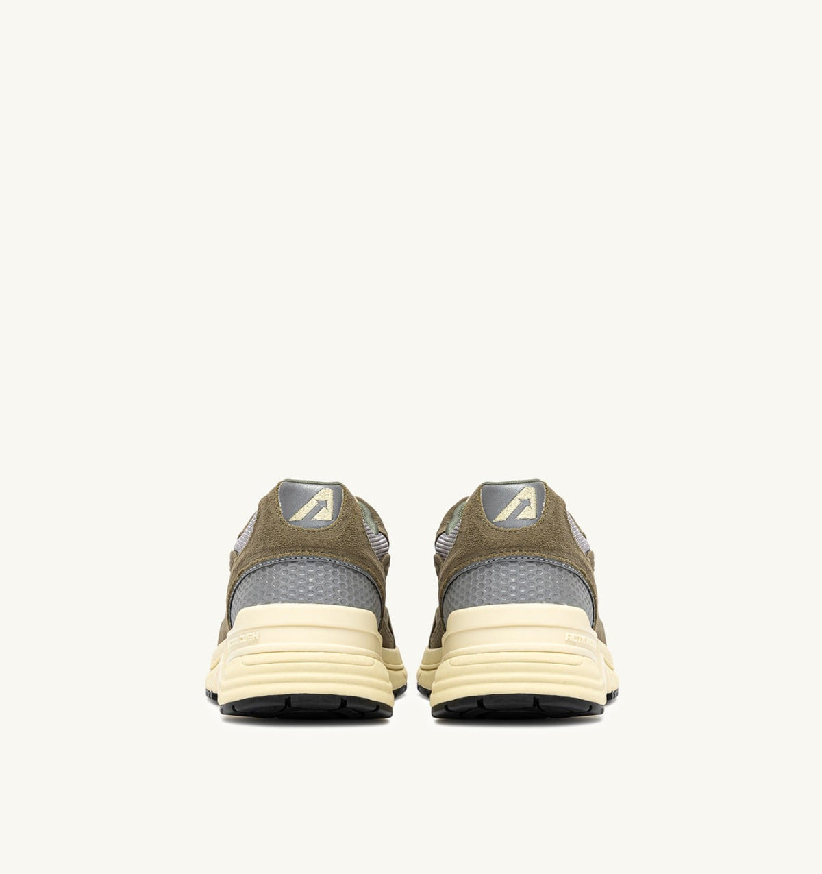 Man HYPERWAY SNEAKERS IN THYME AND SILVER MESH AND SUEDE