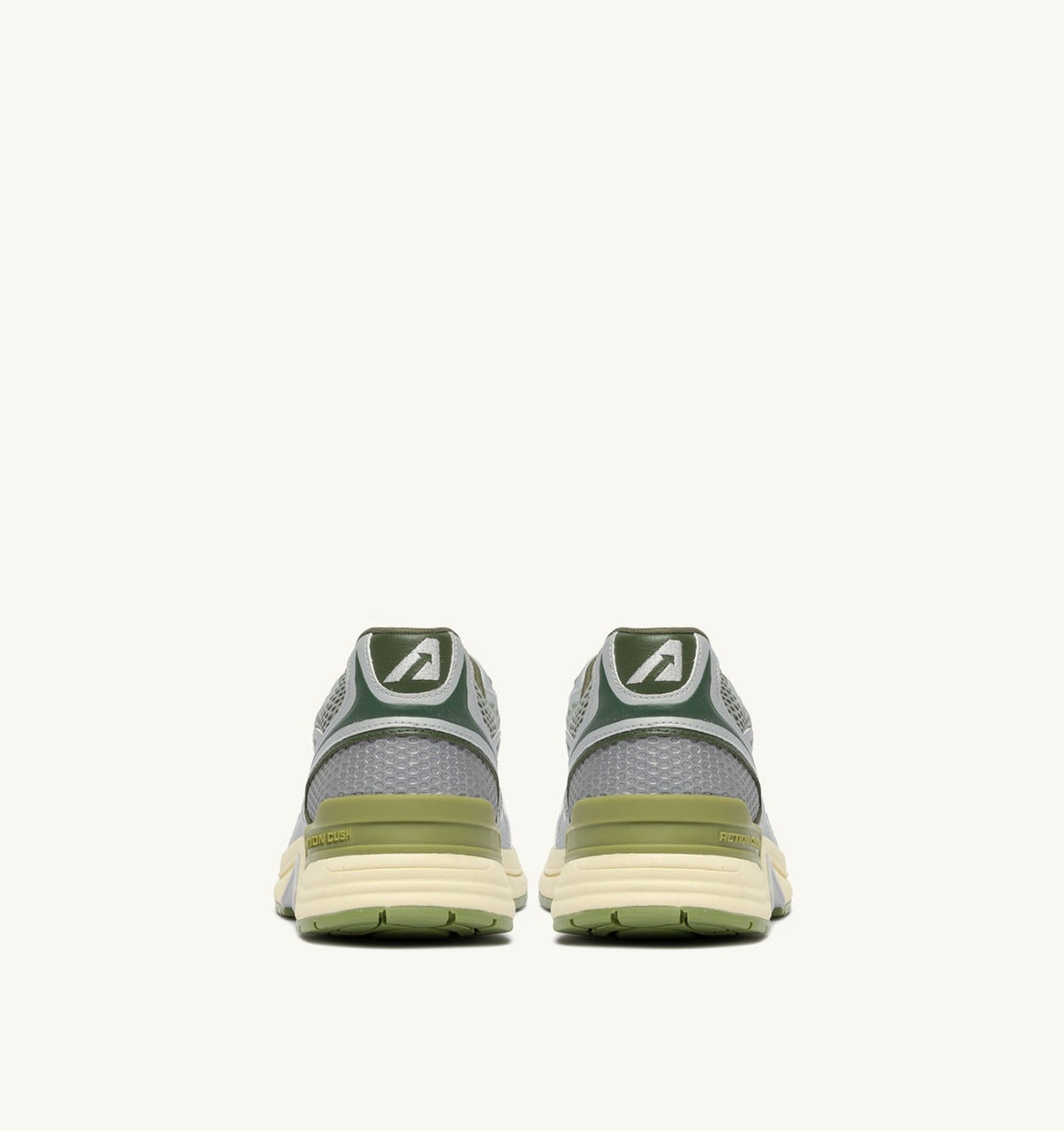 Man HYPERWAY SNEAKERS IN SILVER SEA GRASS AND CYPRESS SYNTHETIC LEATHER AND MESH