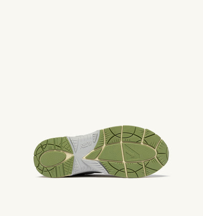 Man HYPERWAY SNEAKERS IN SILVER SEA GRASS AND CYPRESS SYNTHETIC LEATHER AND MESH