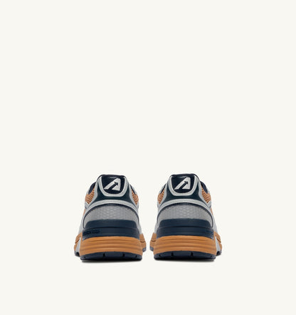 Man HYPERWAY SNEAKERS IN SILVER BISCUIT AND SPACE SYNTHETIC LEATHER AND MESH