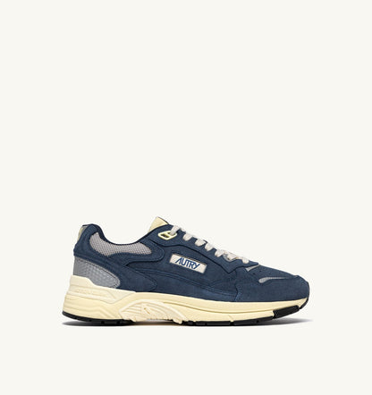 Man HYPERWAY SNEAKERS IN DENIM AND SILVER MESH AND SUEDE