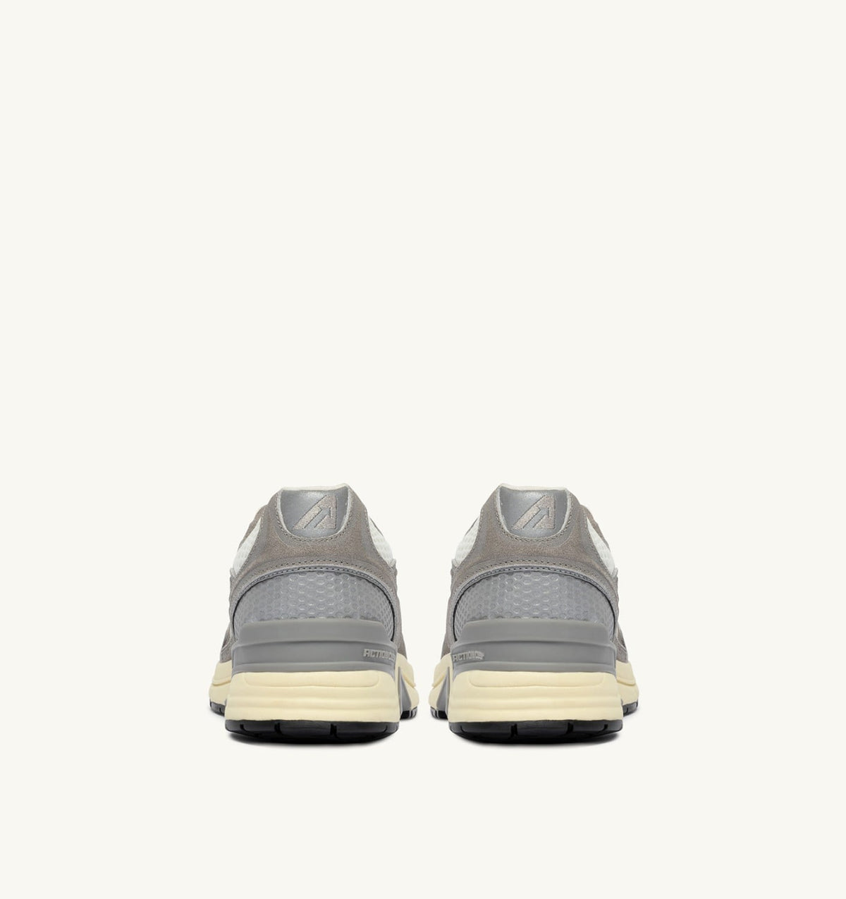 Man HYPERWAY SNEAKERS IN WHITE AND LEAD GRAY MESH AND SUEDE
