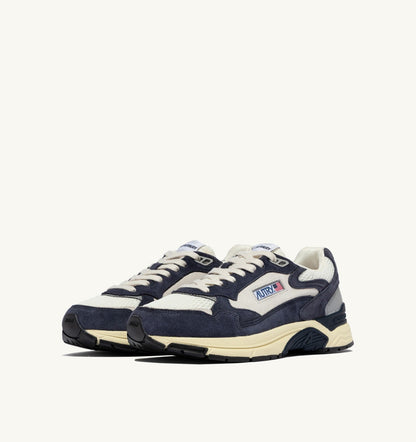 Man HYPERWAY SNEAKERS IN SPACE BLUE AND SILVER MESH AND SUEDE